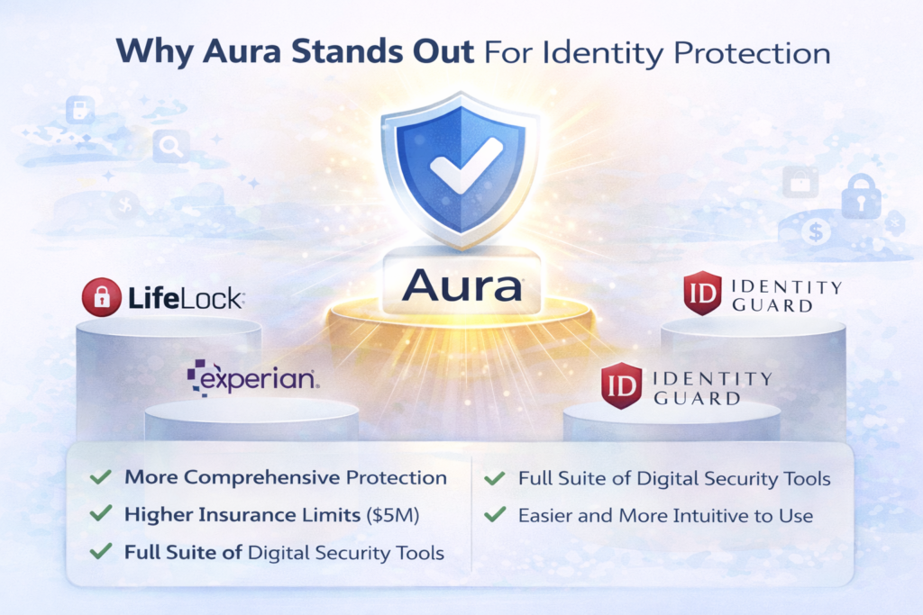 Is Aura Worth It?: Aura identity protection comparison scene