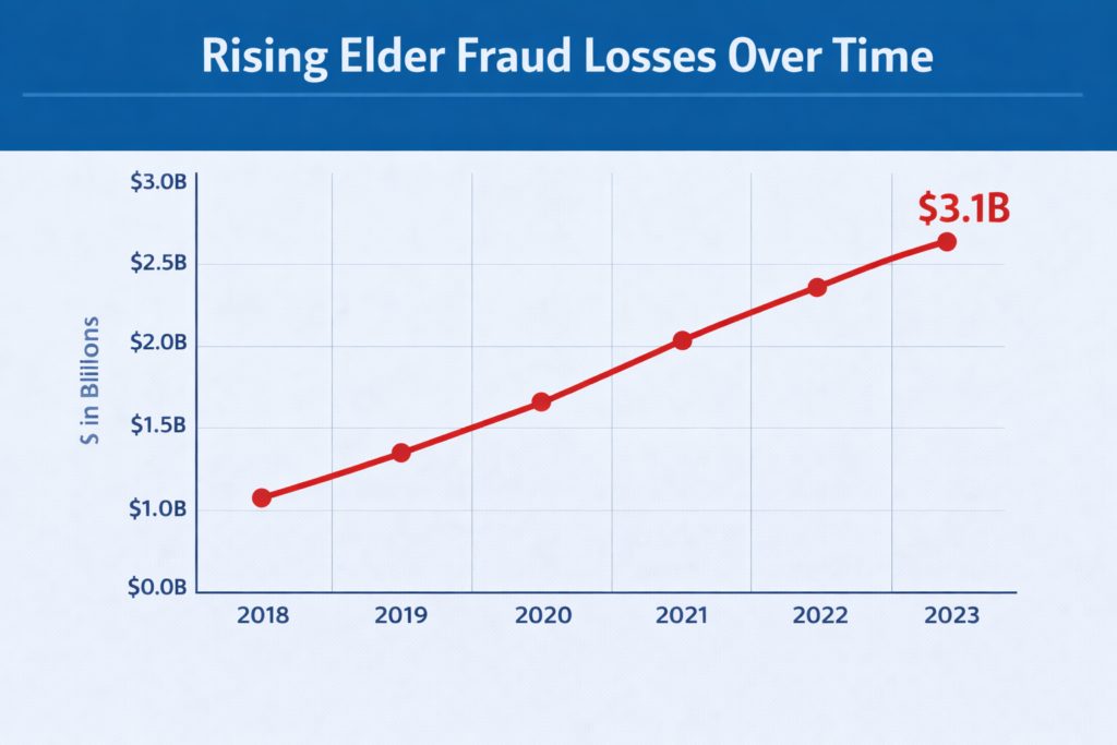 Best Identity Theft Protection for Seniors: Rising elder fraud losses, 2018-2023
