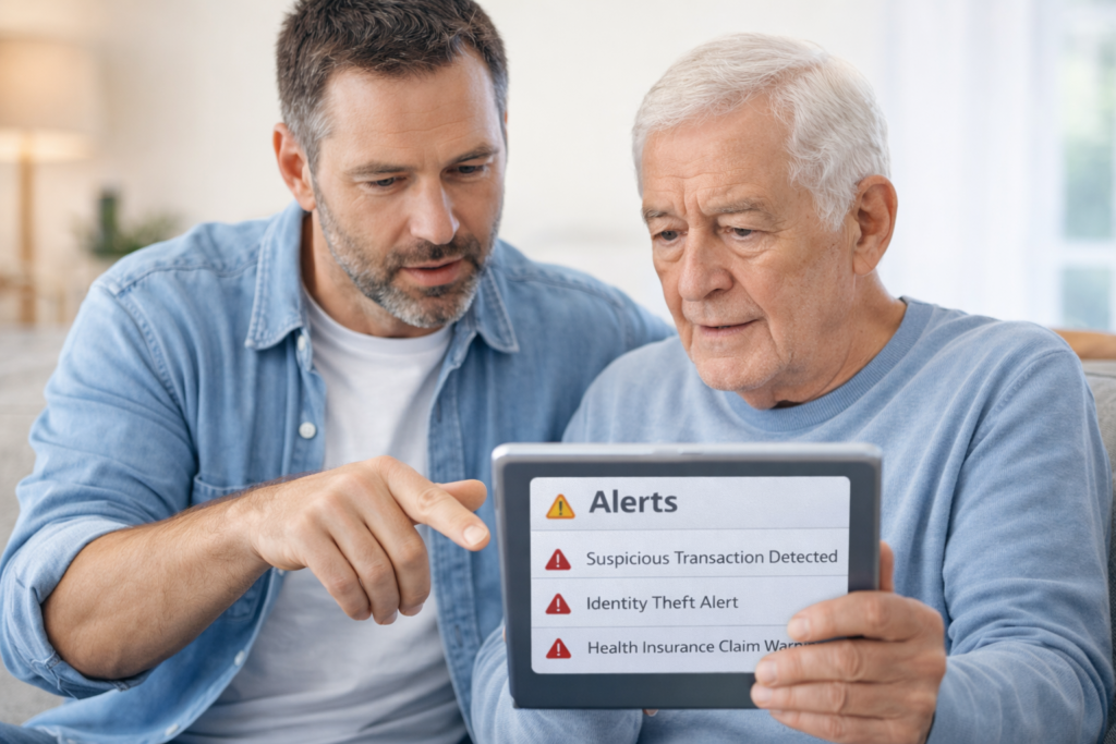 Best Identity Theft Protection for Seniors: Reviewing alerts together in concern