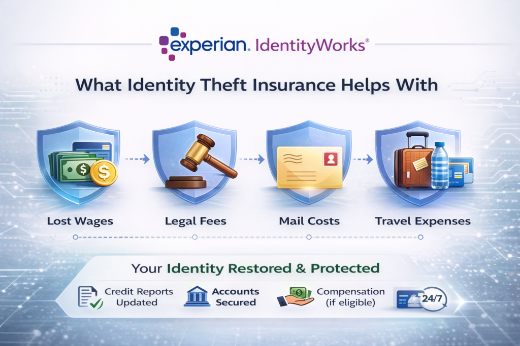 Best Identity Theft Protection for Seniors: Identity theft insurance protections infographic