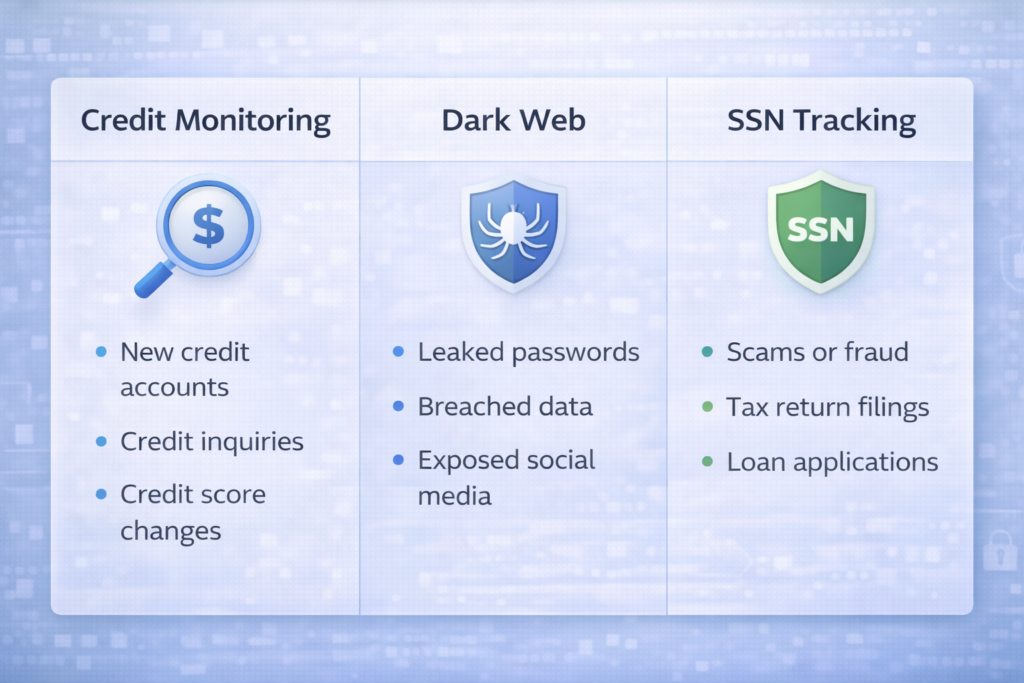 Best Identity Theft Protection Services for 2026: Identity protection comparison infographic