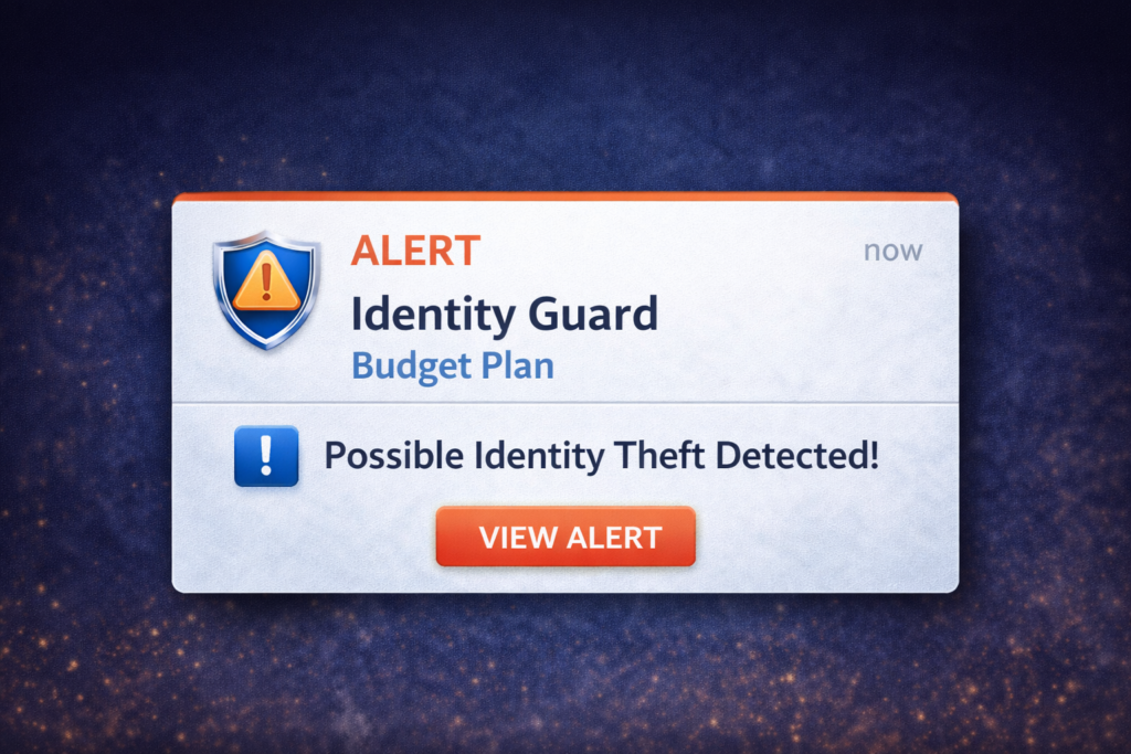 Best Identity Theft Protection for Seniors: Identity Guard alert notification