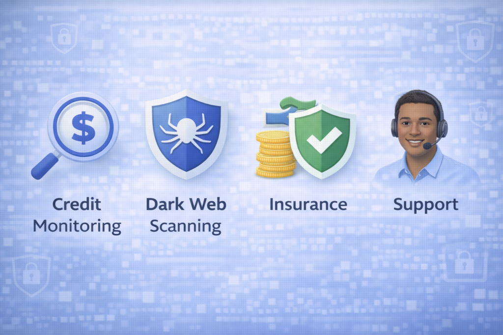 Best Identity Theft Protection Services for 2026: Digital security service icons