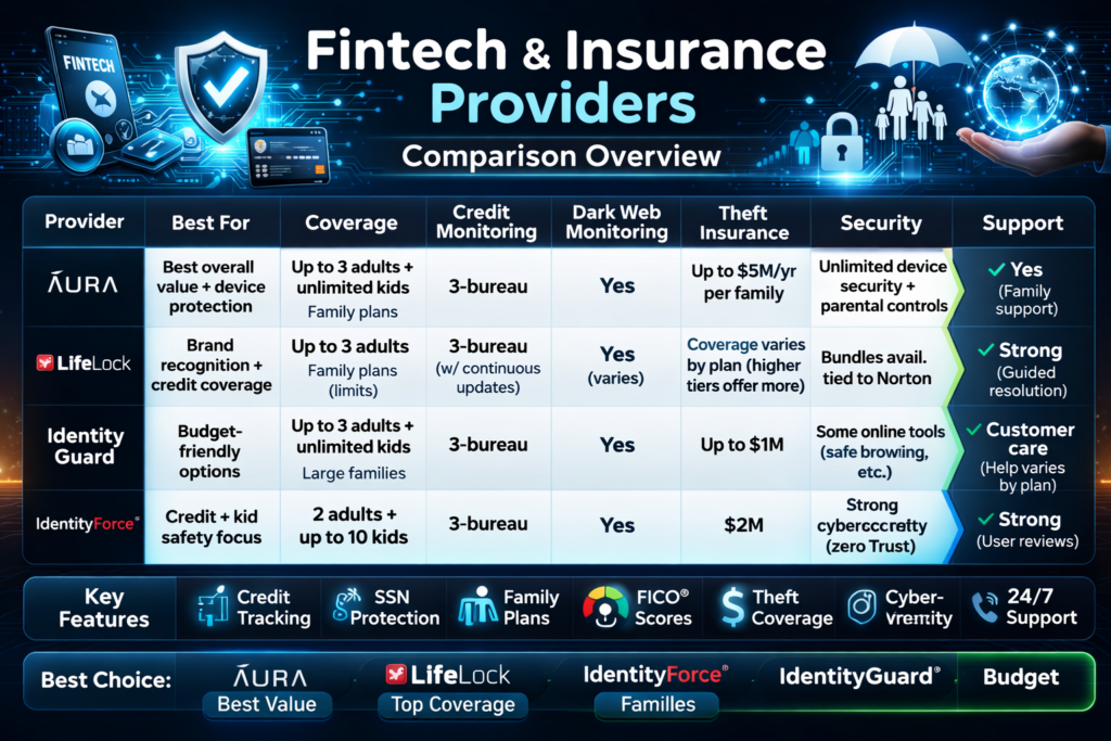 Best Identity Theft Protection for Families (2026 Guide): Family Identity Theft Protection Comparison Table