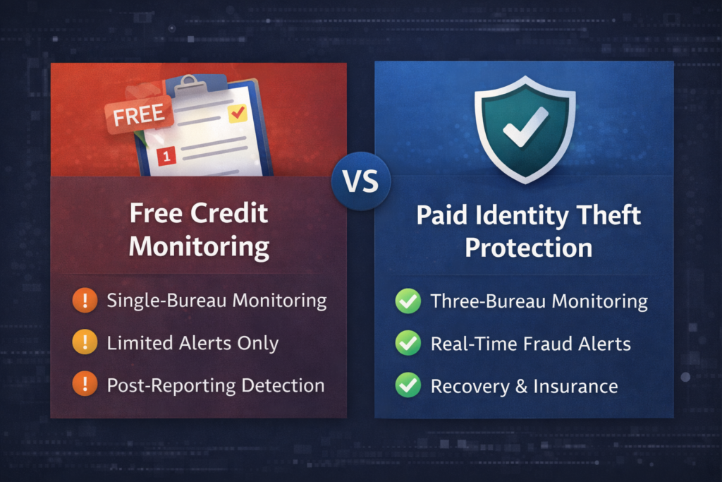 Best Identity Theft Protection Services for 2026: Free Credit Monitoring vs Paid Identity Theft Protection