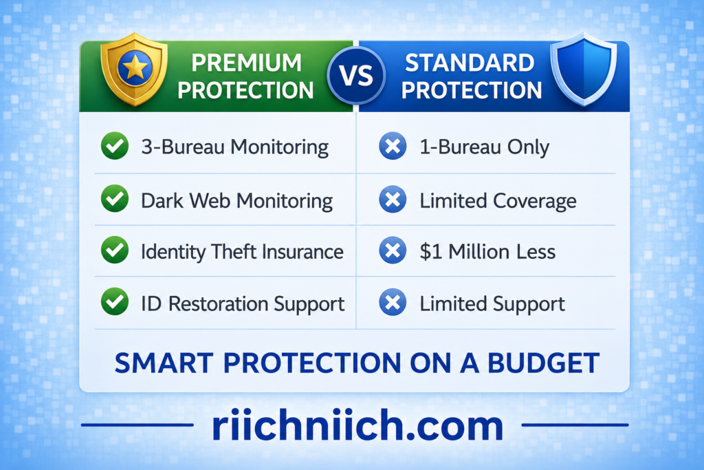 Best Identity Theft Protection Services for 2026: Premium vs Standard protection comparison