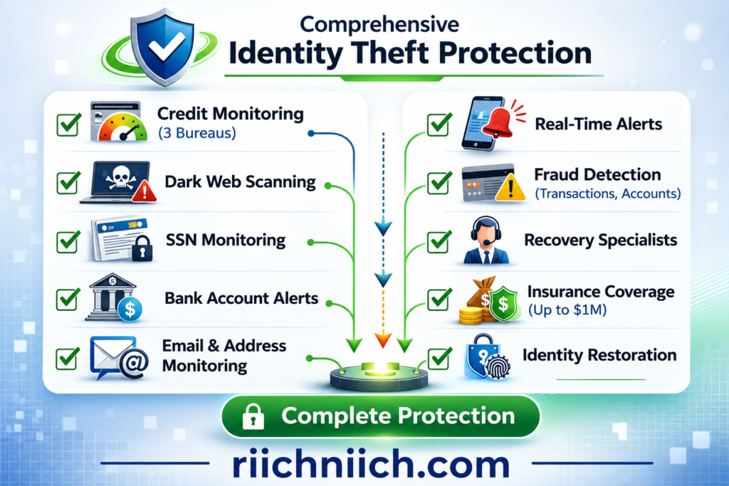 Best Identity Theft Protection Services for 2026: Comprehensive identity theft protection features