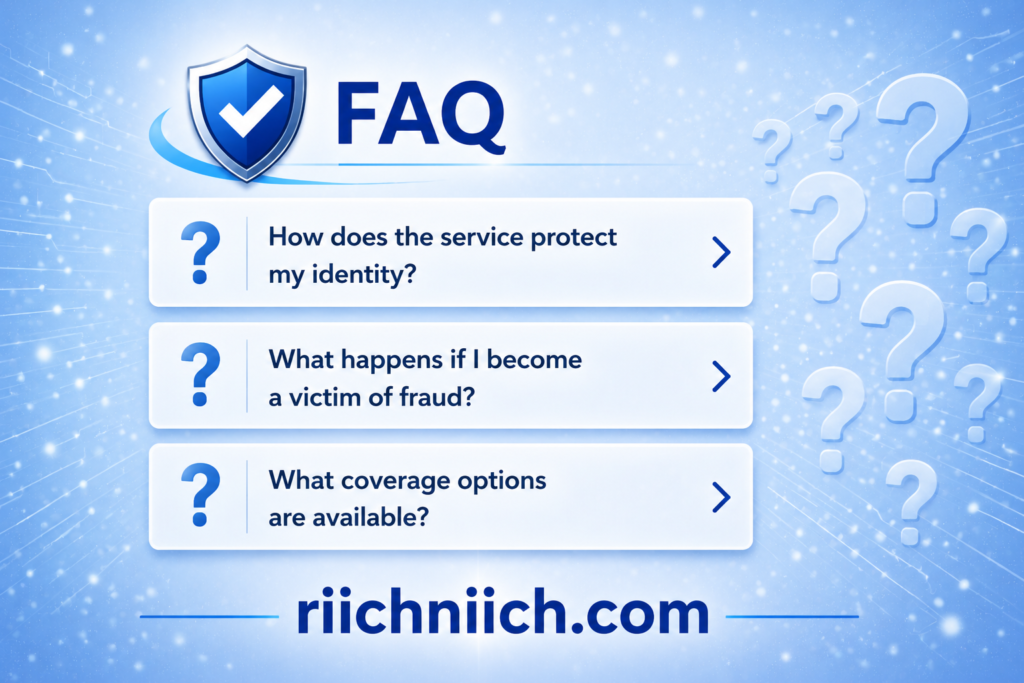 Best Identity Theft Protection Services for 2026: Tech FAQ page with glowing accents