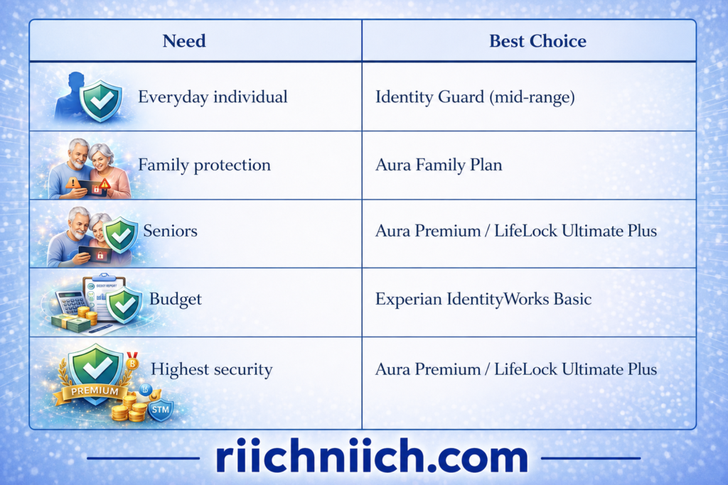 Best Identity Theft Protection Services for 2026: Comparison of digital protection plans