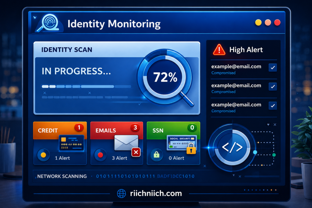 Is Aura Worth It?: Identity monitoring dashboard interface