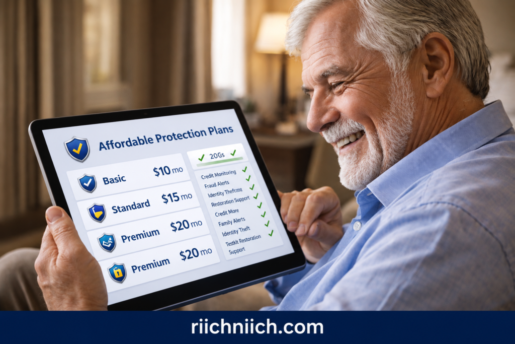 Best Identity Theft Protection for Seniors: Smiling senior man exploring protection plans