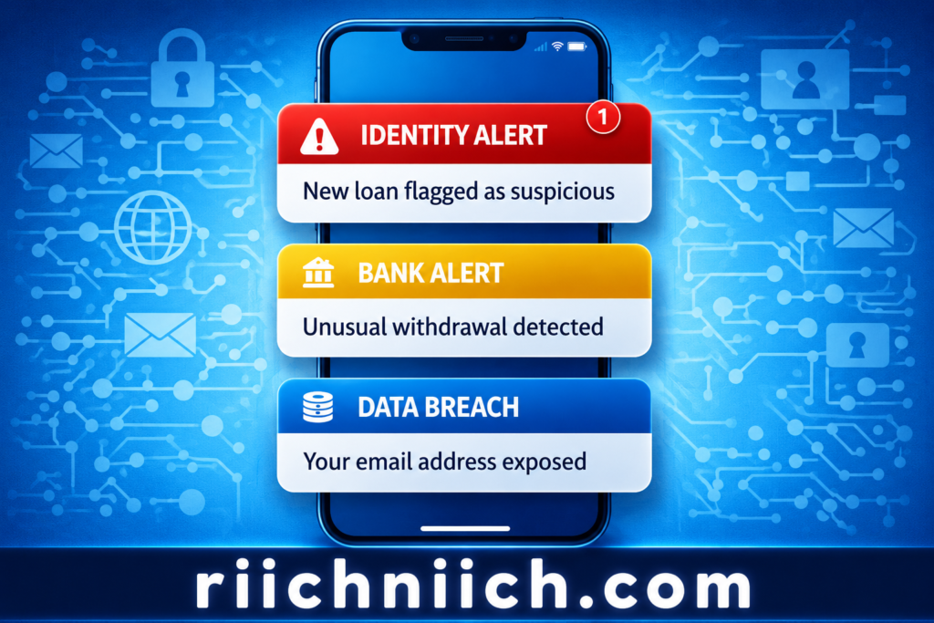 Best Identity Theft Protection for Families: Identity and security alerts dashboard