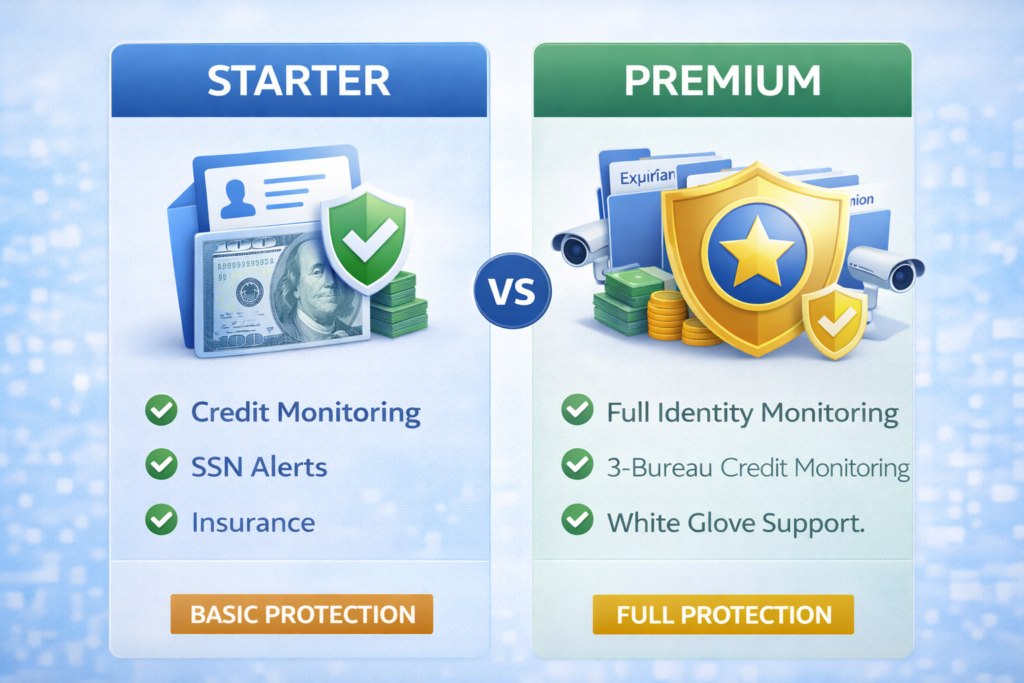 Best Identity Theft Protection Services for 2026: Plan comparison: starter vs premium