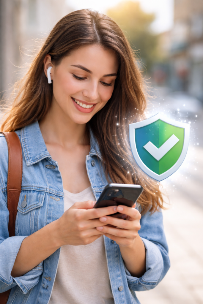 Best Identity Theft Protection Services for 2026: Smiling woman with shield icon