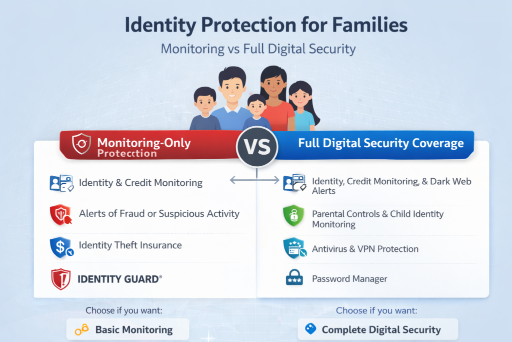 Aura vs Identity Guard: Digital security options for families