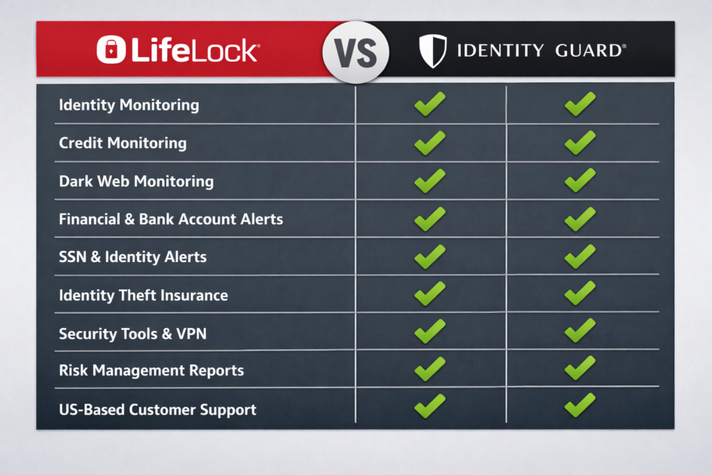 LifeLock vs Identity Guard: LifeLock vs Identity Guard comparison