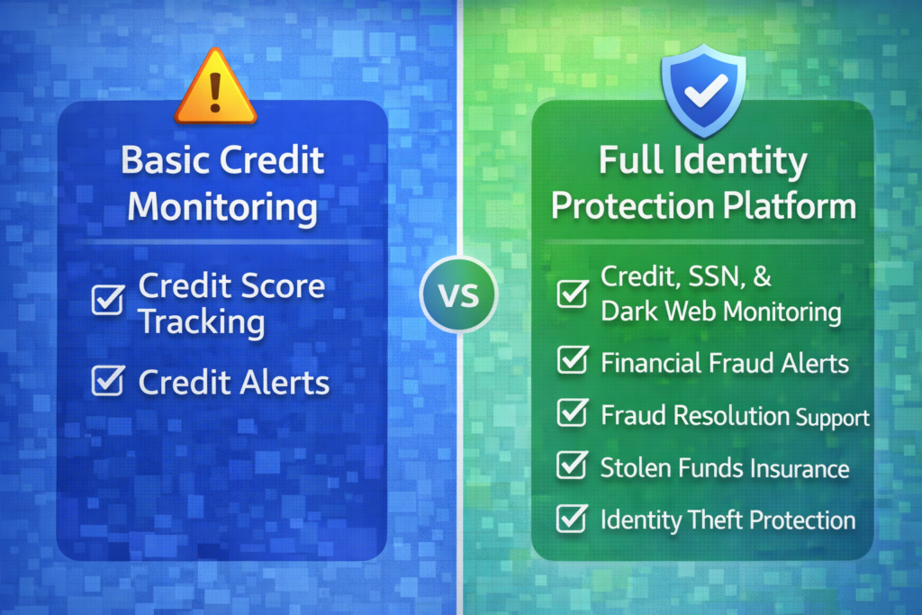 Is Aura Better Than Free Credit Monitoring?: Credit monitoring vs identity protection
