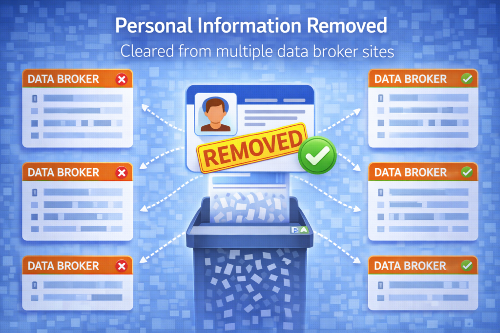 Is Aura Better Than Free Credit Monitoring?: Personal information removal process illustrated