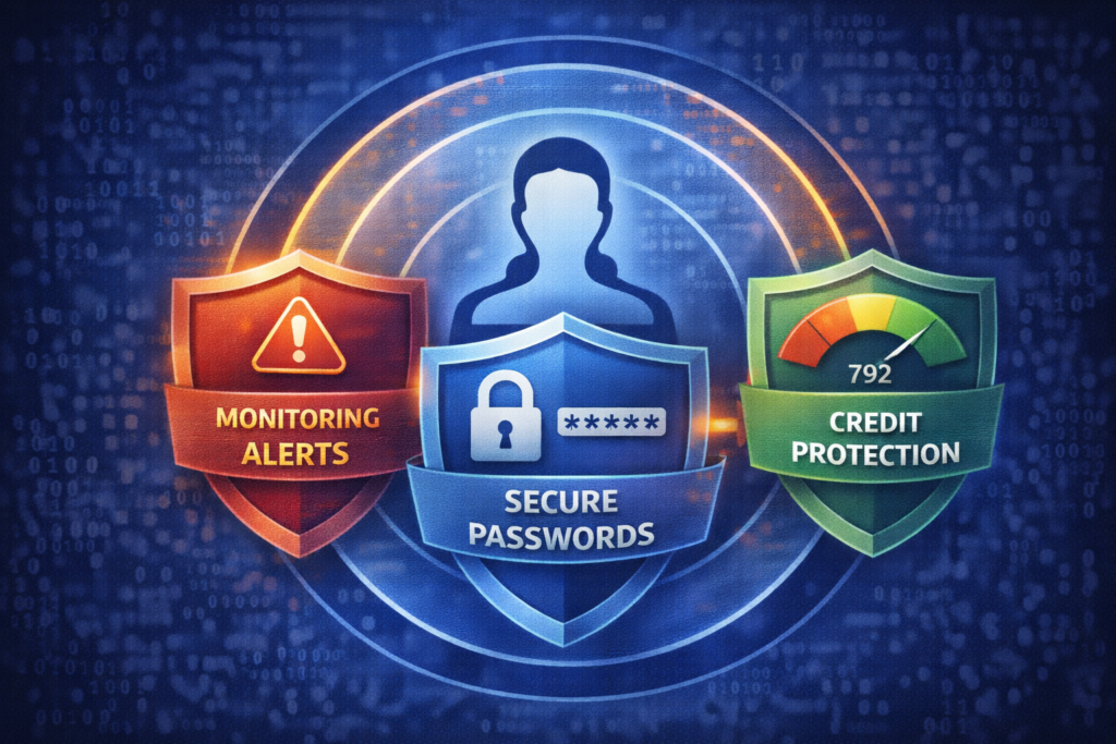 how identity theft happens: Cybersecurity through layered protection shields