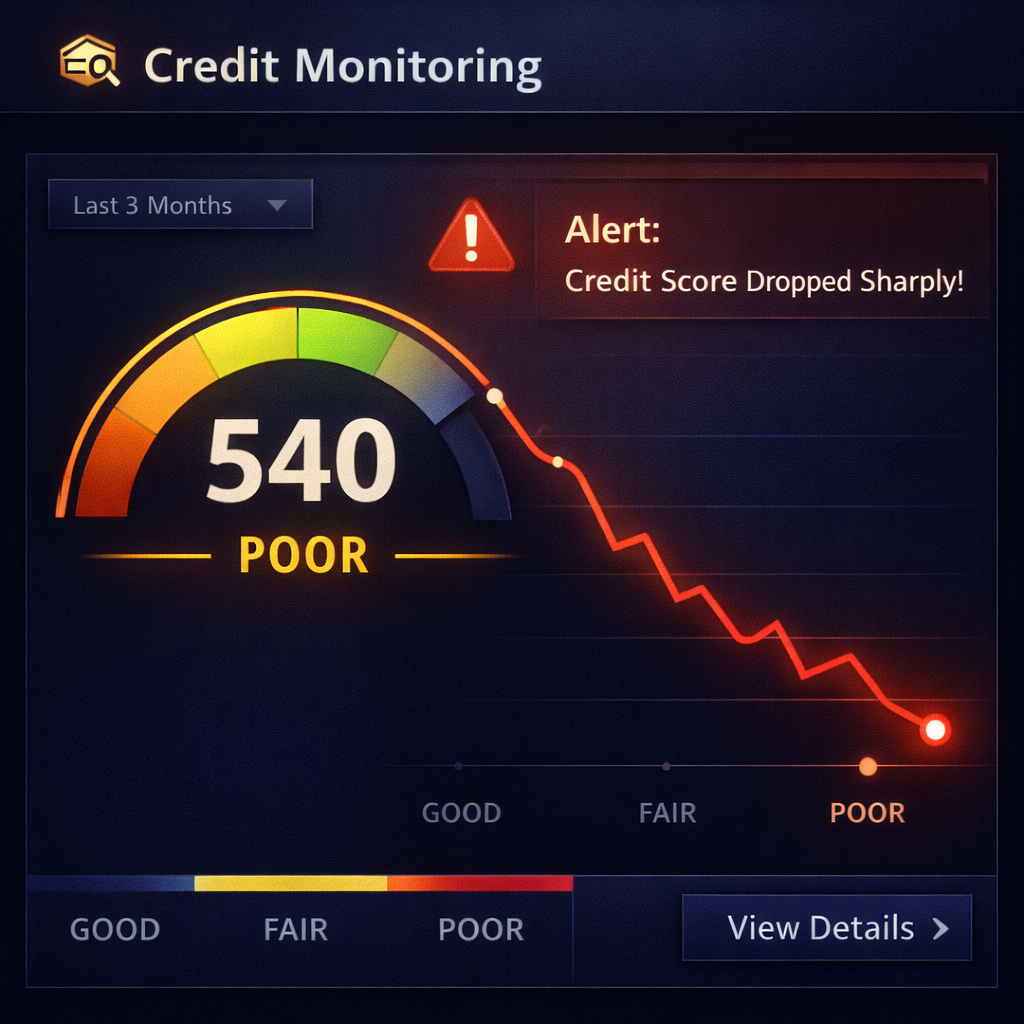 13 warning signs someone stole your identity: Sharp credit score drop alert