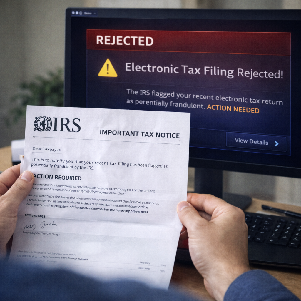 13 warning signs someone stole your identity: Tax notice and filing rejection
