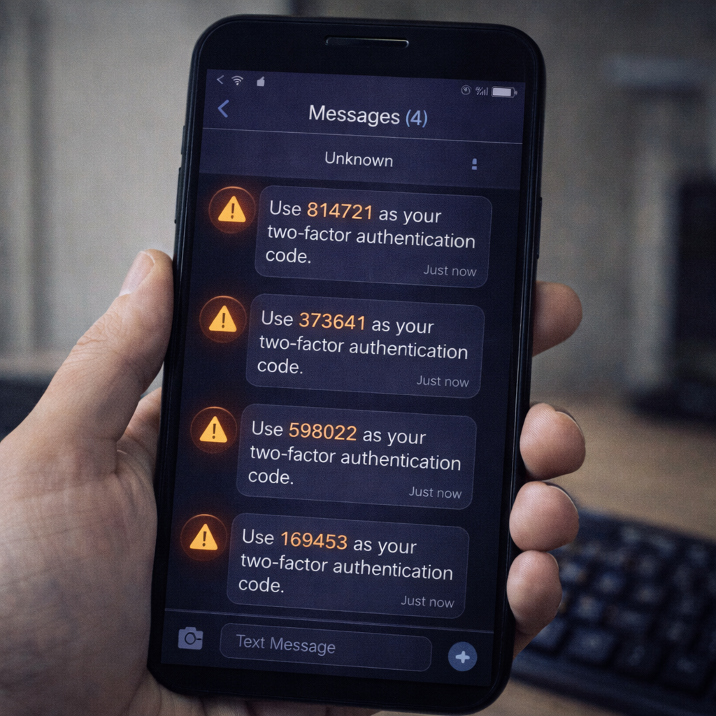 13 warning signs someone stole your identity: Unexpected 2FA alerts on screen