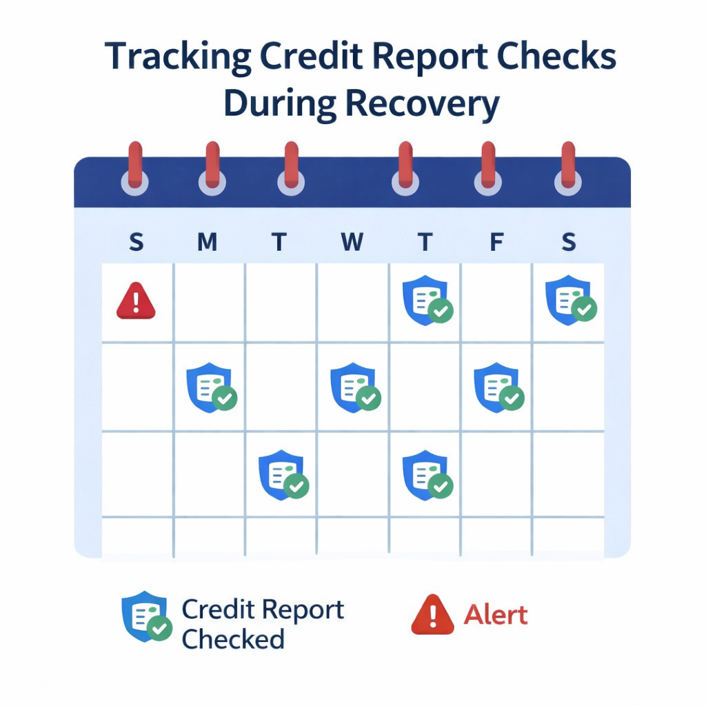 what to do immediately if your identity is stolen: Tracking credit report checks visually