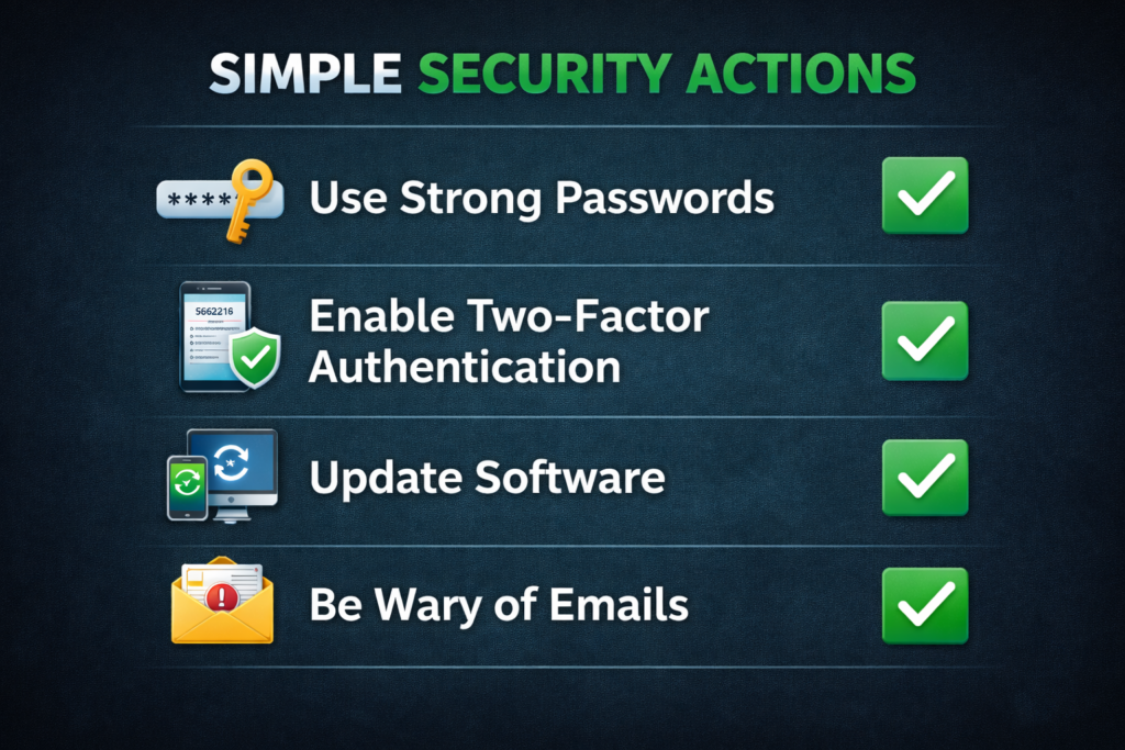 how hackers get your personal data: Simple security checklist with completed actions