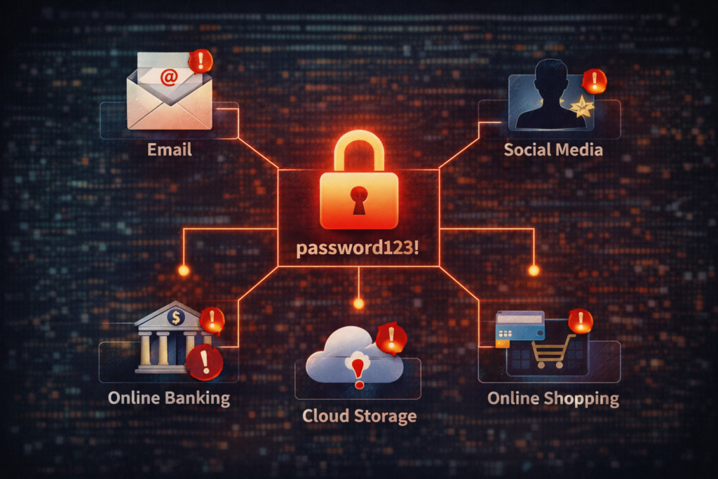 how hackers get your personal data: Compromised password affects multiple accounts