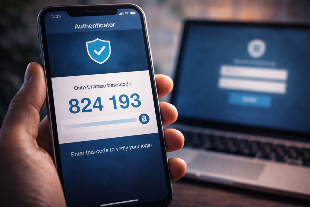 how hackers get your personal data: One-time passcode for secure login