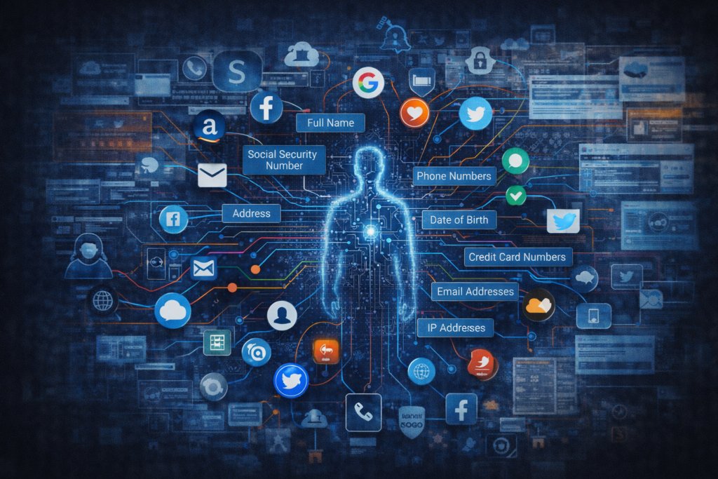 how hackers get your personal data: Digital footprint and personal data flow