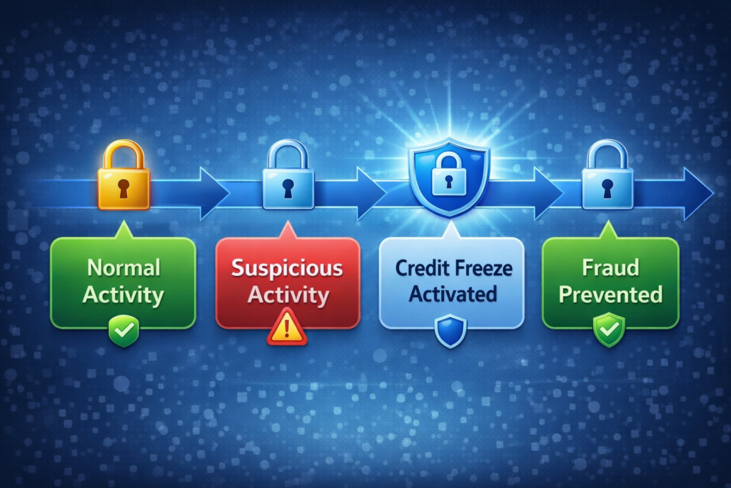 credit freeze vs credit lock: Credit freeze and fraud prevention timeline