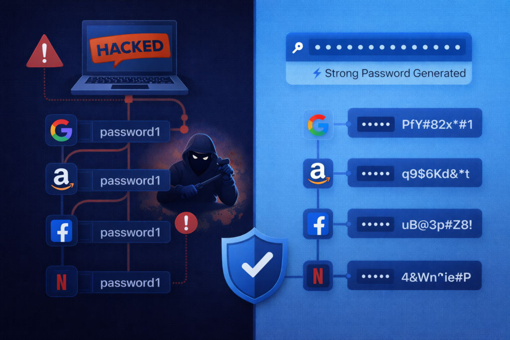 best password managers: Password security: weak vs. strong