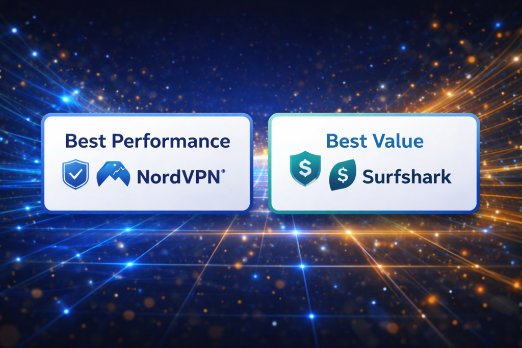 NordVPN vs Surfshark: Best performance vs best value