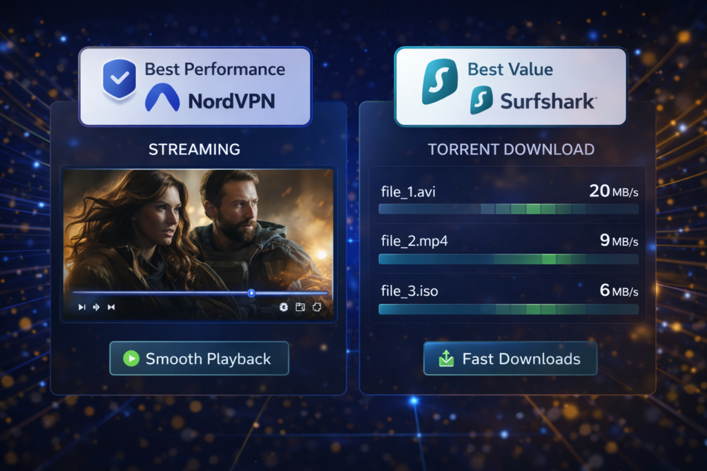 NordVPN vs Surfshark: NordVPN vs Surfshark performance showdown
