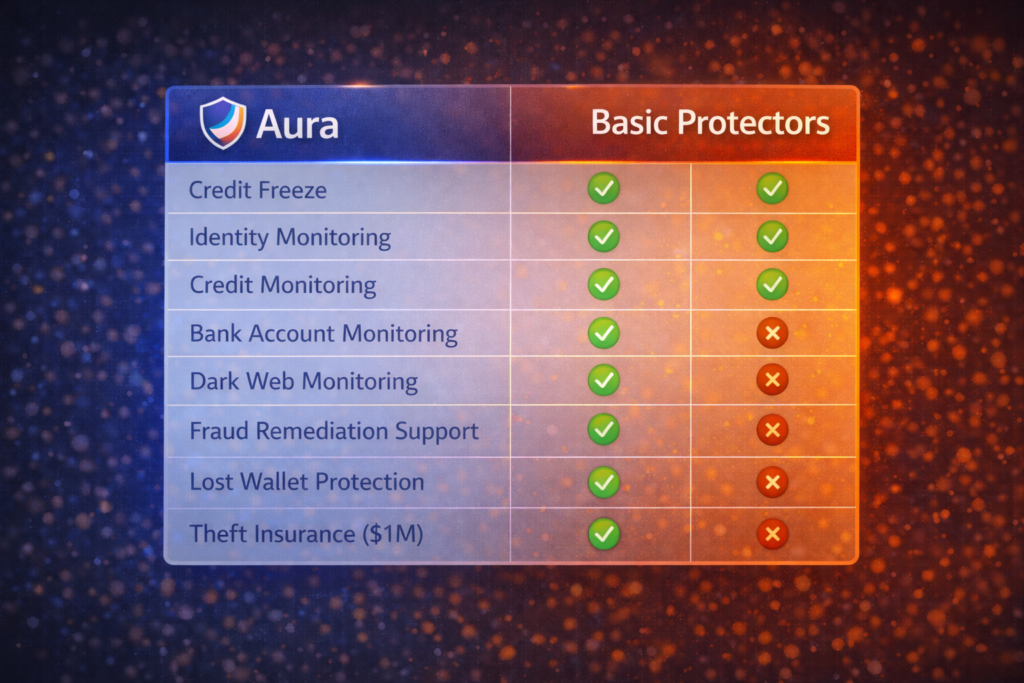 Do You Really Need Identity Theft Protection in 2026?: Aura vs Basic Protectors comparison
