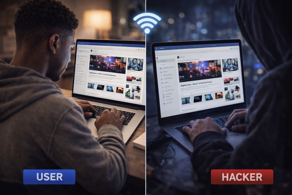 public WiFi dangers: Connected through the screen