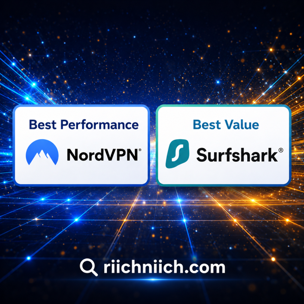 NordVPN vs Surfshark: NordVPN vs Surfshark comparison ad