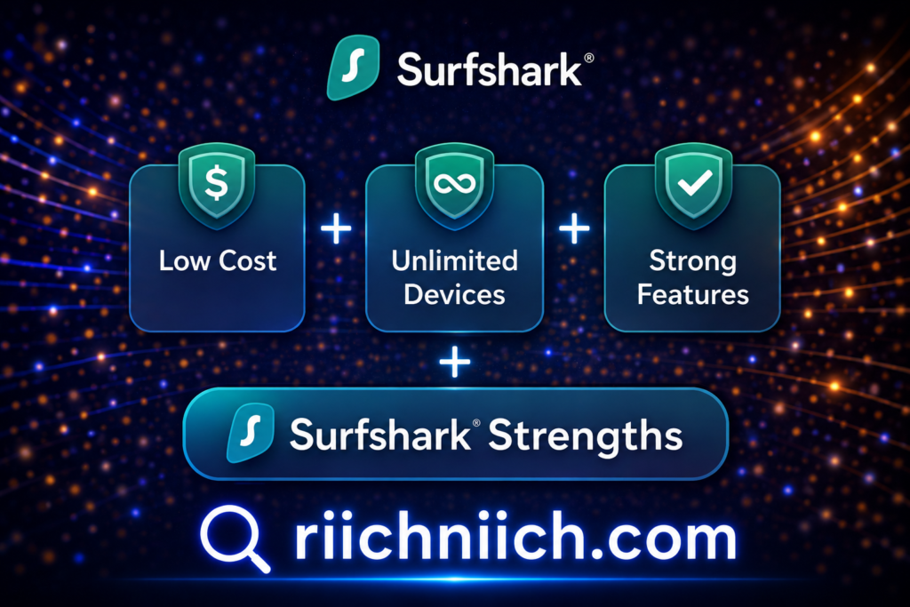 NordVPN vs Surfshark: Surfshark VPN: modern tech overview