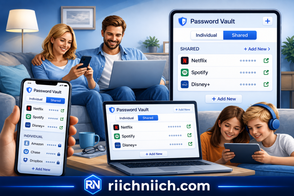 best password managers: Family-friendly password management in action