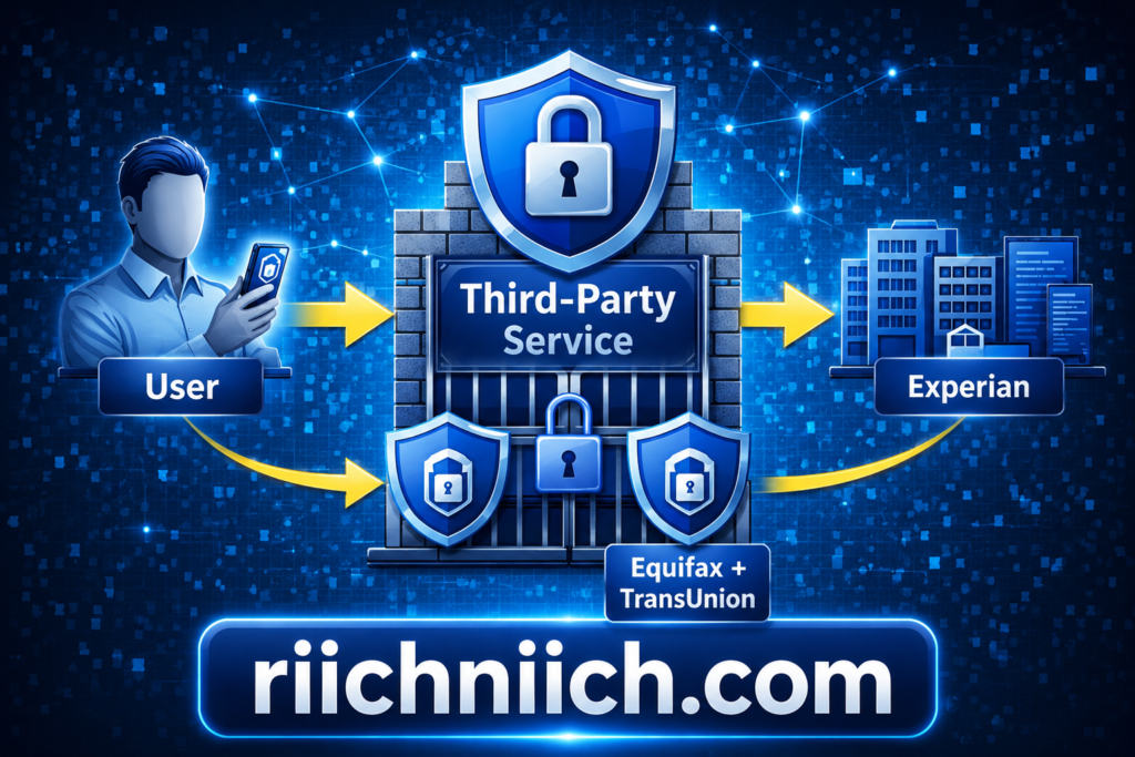 credit freeze vs credit lock: Cybersecurity service flow infographic