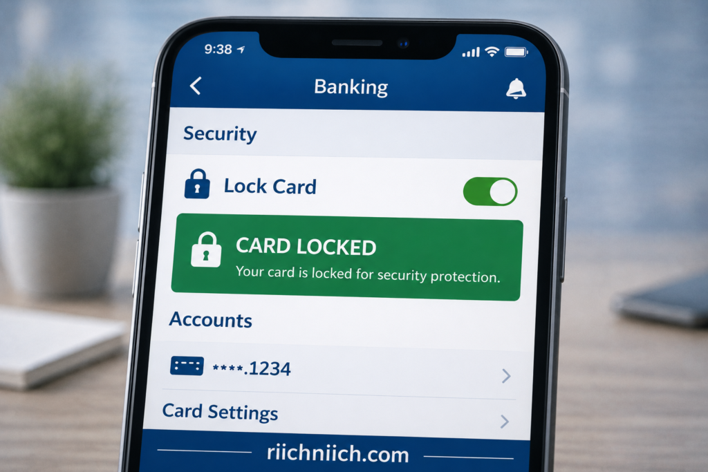 what to do immediately if your identity is stolen: Banking app on smartphone screen