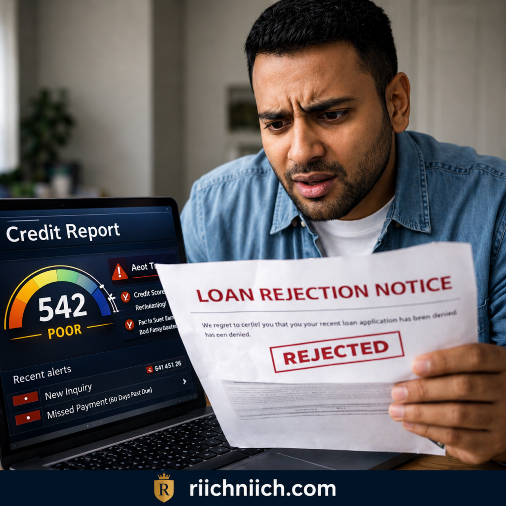 13 warning signs someone stole your identity: Financial stress and loan rejection