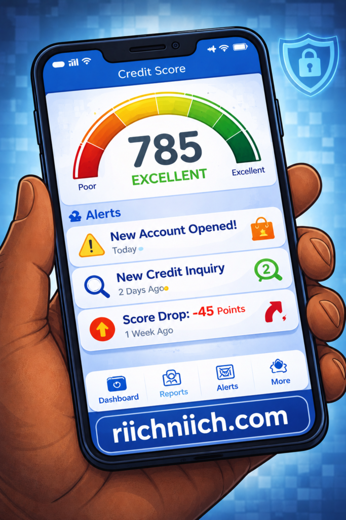 Is Aura Better Than Free Credit Monitoring: Secure credit score app interface