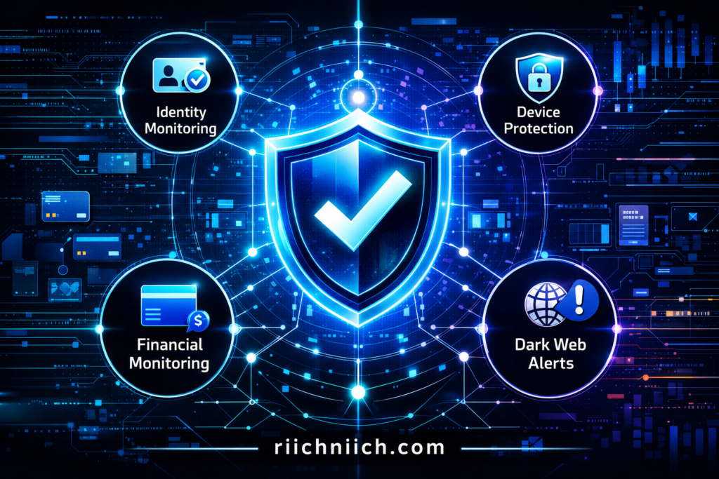 Experian IdentityWorks: Digital security network dashboard design