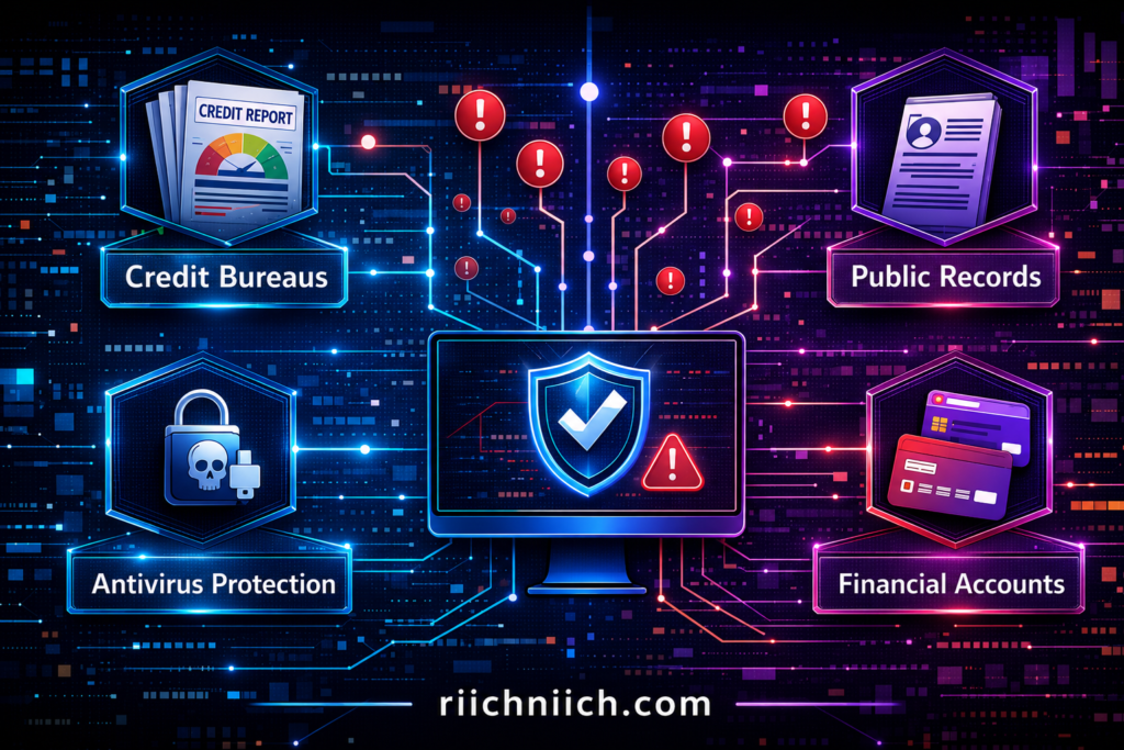 Aura vs Experian IdentityWorks: Cyber security data breach dashboard