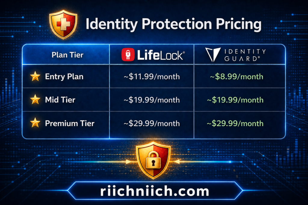 LifeLock vs Identity Guard: Identity protection pricing comparison