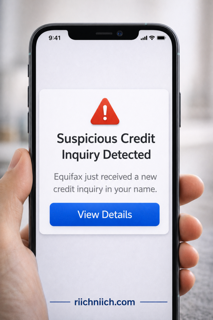 Aura vs Identity Guard: Phone alert: suspicious credit inquiry