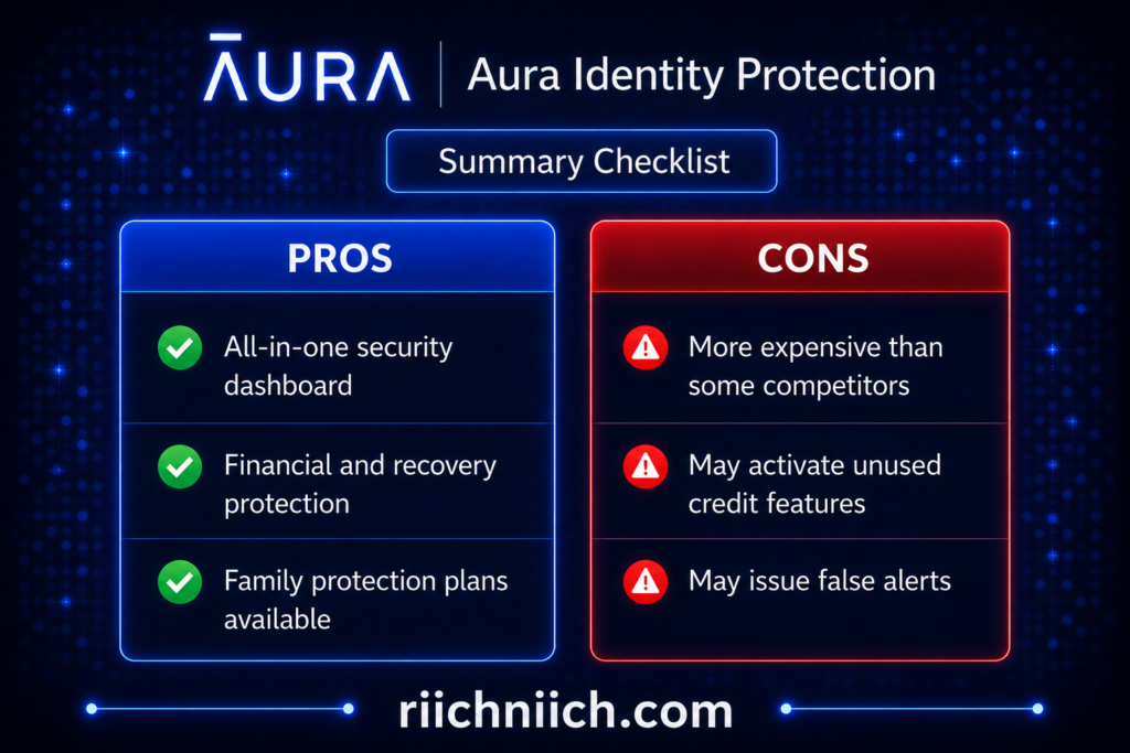 Aura vs Identity Guard: Aura identity protection infographic