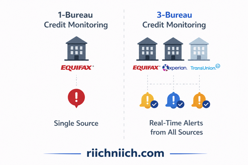 Aura vs LifeLock: Credit monitoring comparison graphic